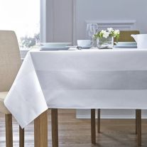 Rafael 100% Cotton Satin Band Tablecloth (Packs of 5)